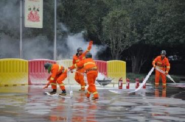 mg电玩娱乐在线网址科技参加长沙高新区首届微型消防站技能比武 